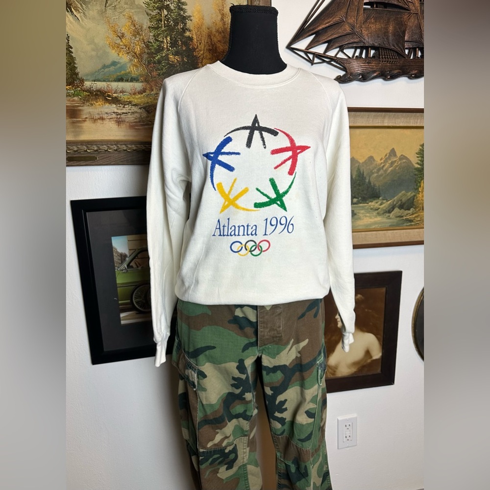Vintage 1996 Atlanta Olympics Crewneck Sweatshirt Adult S-M